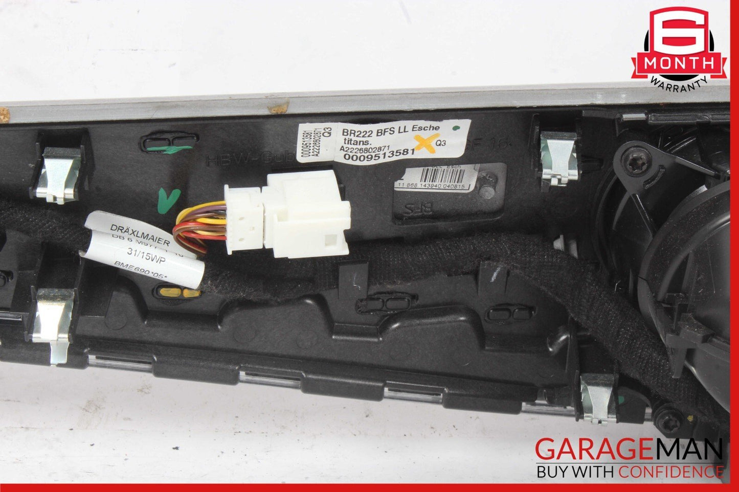 14-17 Mercedes W222 S550 S600 S63 AMG Front Dashboard Air Vent Panel Trim OEM