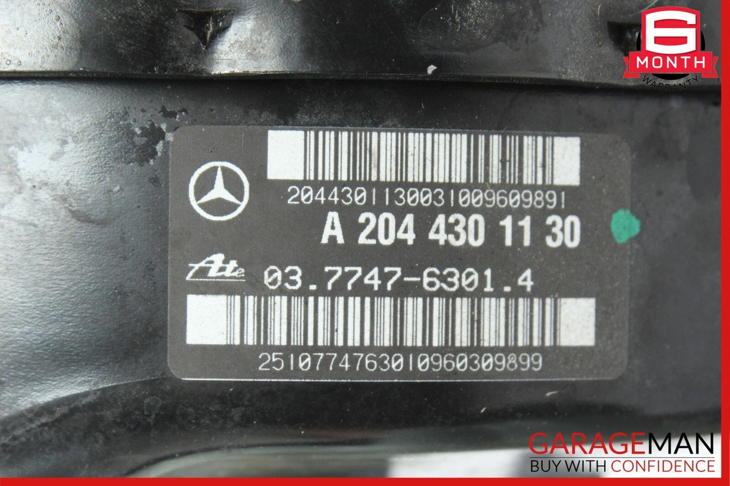 08-14 Mercedes X204 GLK350 Power Brake Booster Master Cylinder Reservoir OEM