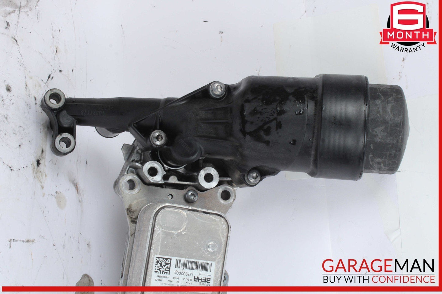 13-15 Mercedes X204 GLK250 Oil Filter Housing Assembly w/ Radiator Bracket OEM