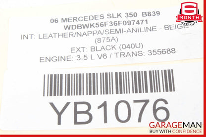 05-11 Mercedes R171 SLK350 Front Left Side Wheel Spindle Knuckle Hub Bearing OEM