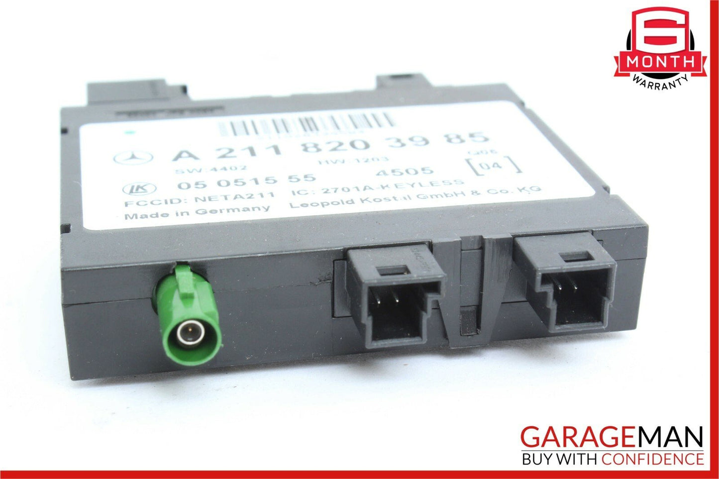 06-10 Mercedes W219 CLS500 Keyless Go Entry Control Module Unit 2118203985
