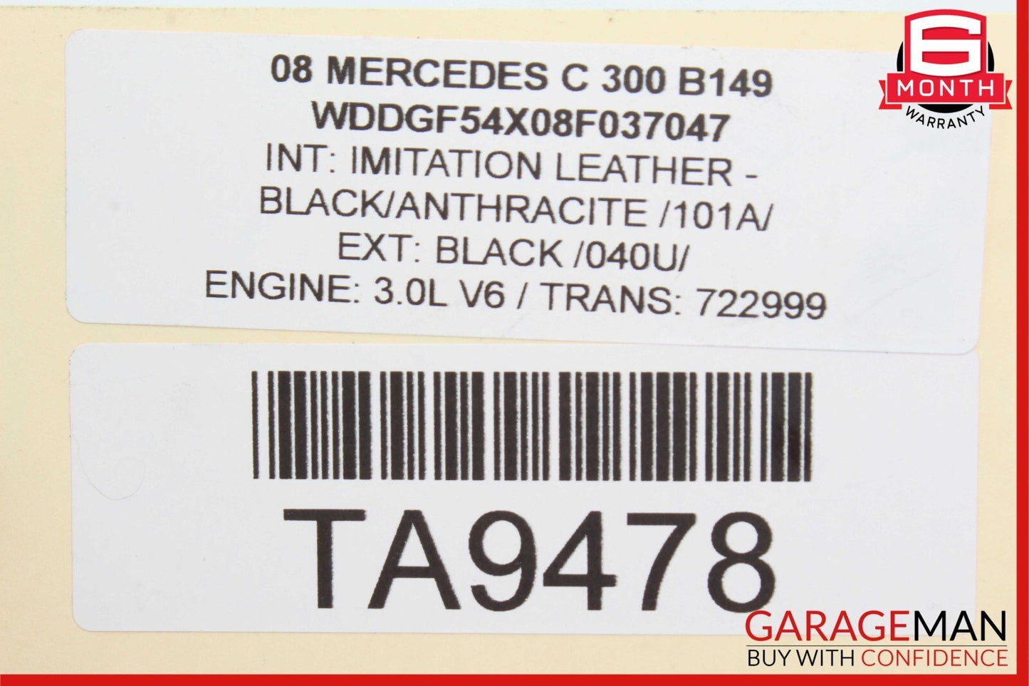 06-11 Mercedes C300 SLK300 E350 C230 Engine Motor Brake Vacuum Pump 2722300465