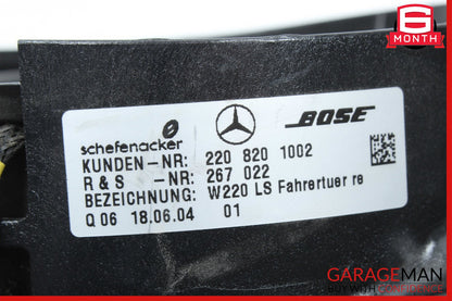 00-06 Mercedes W220 S500 Front Door Audio Sound Speaker Set of 2 Pc OEM