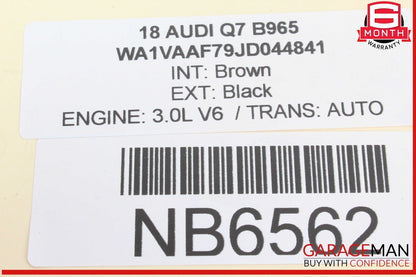 17-24 Audi Q7 Rear Left / Rear Right CV Axle Shaft 4M0501203D OEM