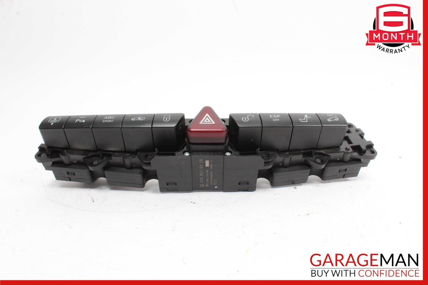 03-06 Mercedes W220 S430 S55 AMG Center Dash Switch ESP Hazard Door Lock Control