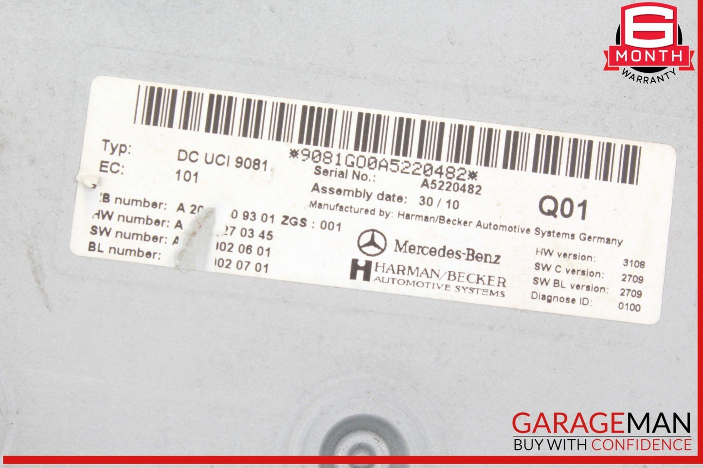 06-14 Mercedes W221 S550 S400 Communication Interface Ipod Control Module Unit