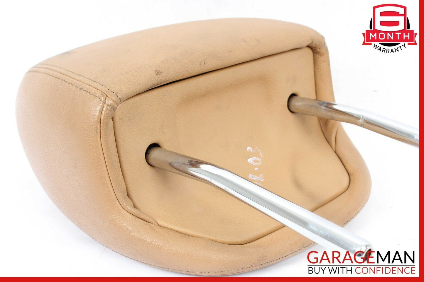 03-10 Porsche Cayenne 955 957 Rear Right Seat Headrest Head Rest Sand Beige OEM