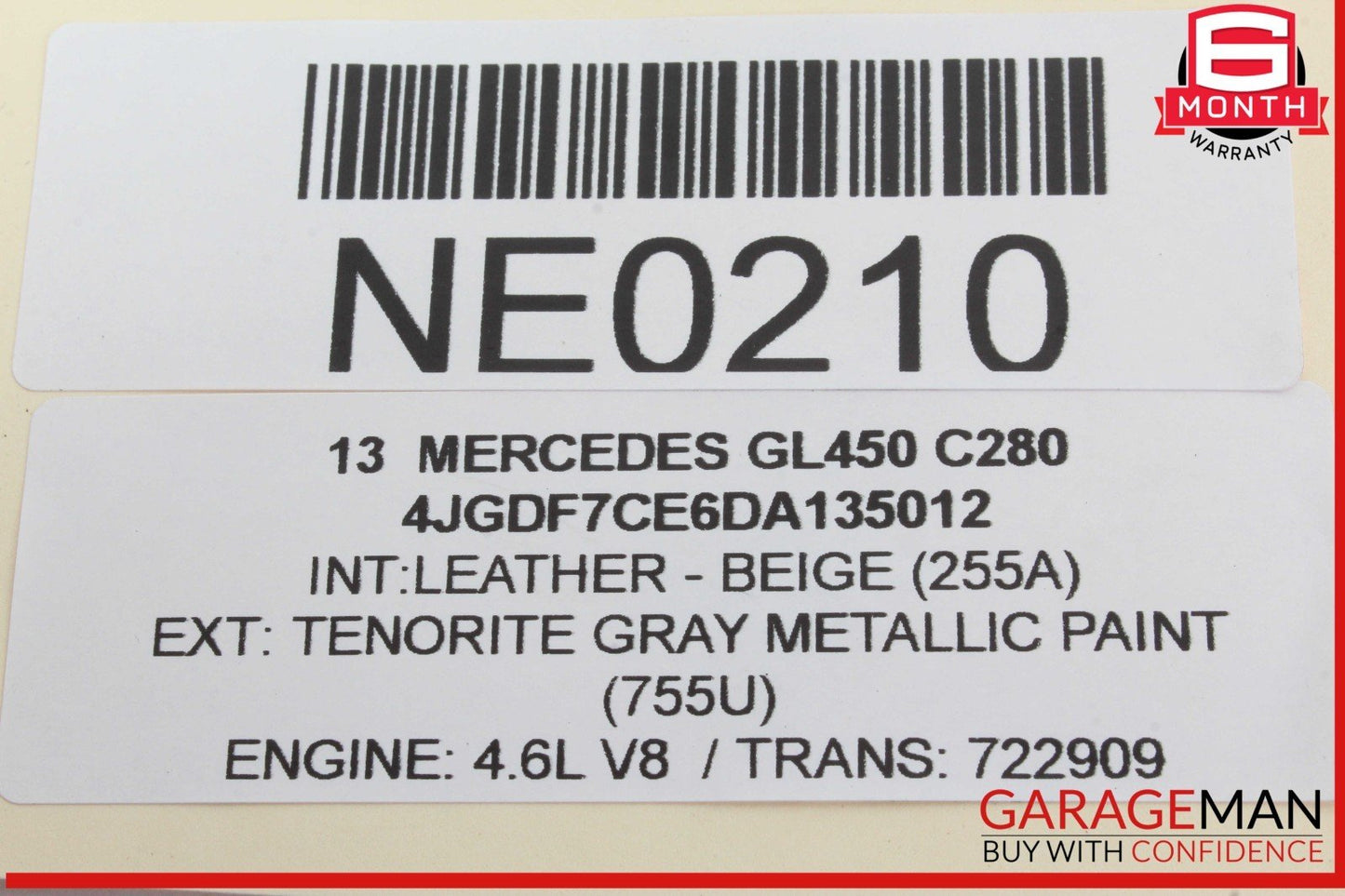 12-16 Mercedes X166 GL450 Front Right Side Door Lock Latch Actuator OEM