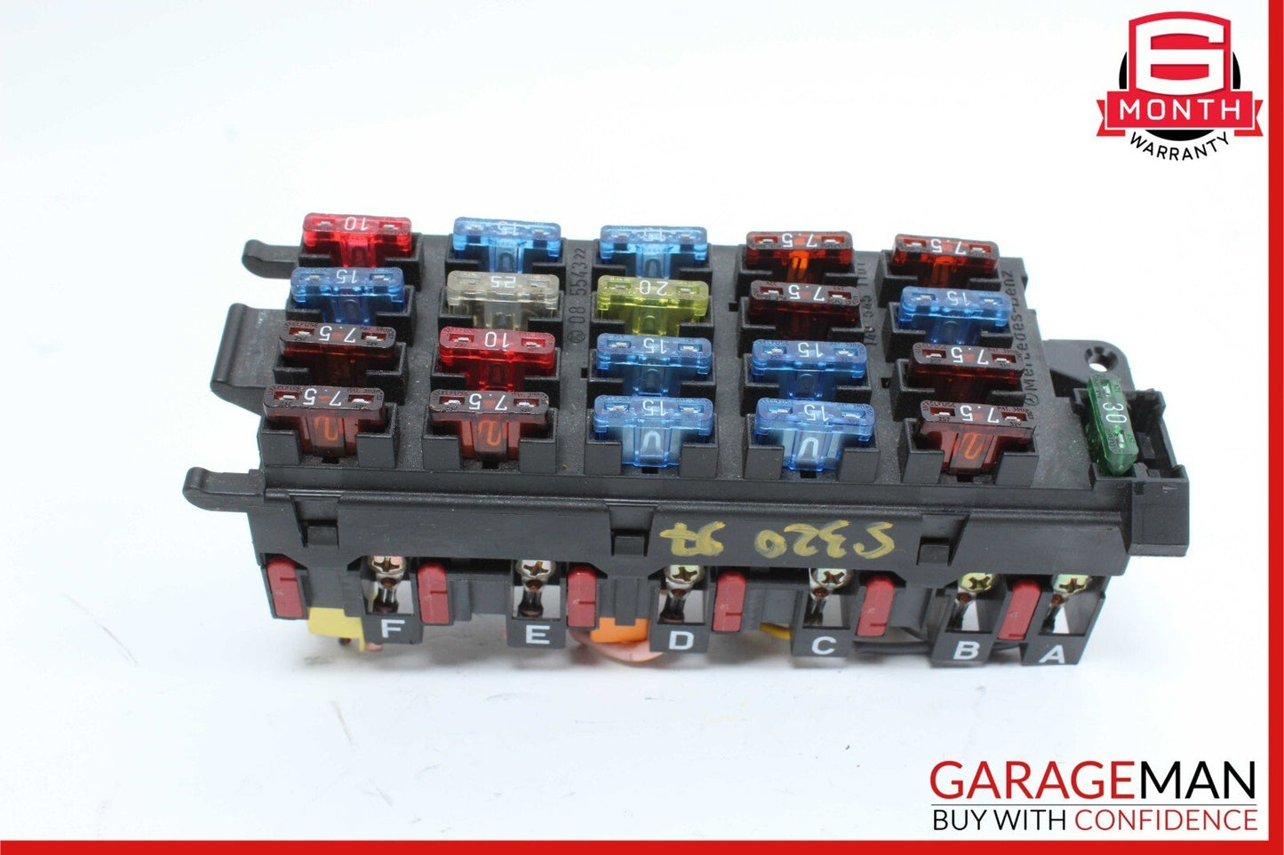 92-99 Mercedes W140 S320 300SE S600 CL600 Front SAM Fuse Relay Box Panel OEM