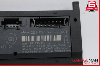 07-13 Mercedes W221 S550 Front Right Side Under Seat Controller Module Unit