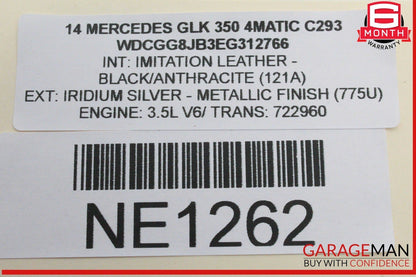 10-15 Mercedes X204 GLK350 4MATIC Keyless Go Entry Control Module 1729006206 OEM