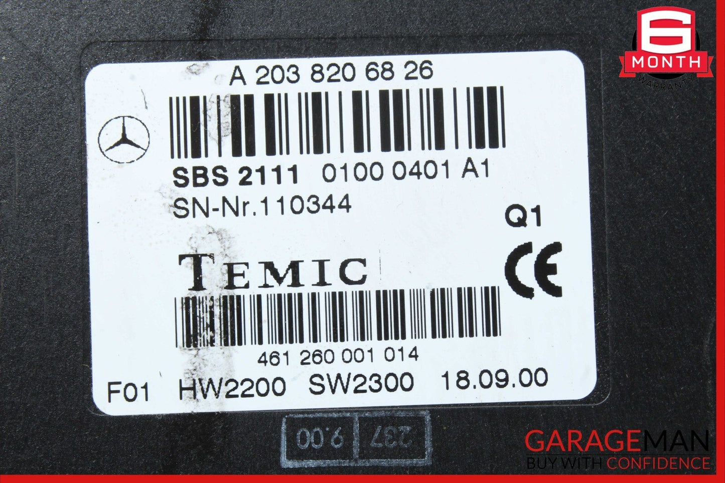 98-02 Mercedes W210 E320 E55 AMG Temic Voice Recognition Control Module Unit OEM