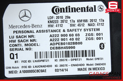 12-20 Mercedes GLK350 SL400 E550 C250 Communication Control Module Unit