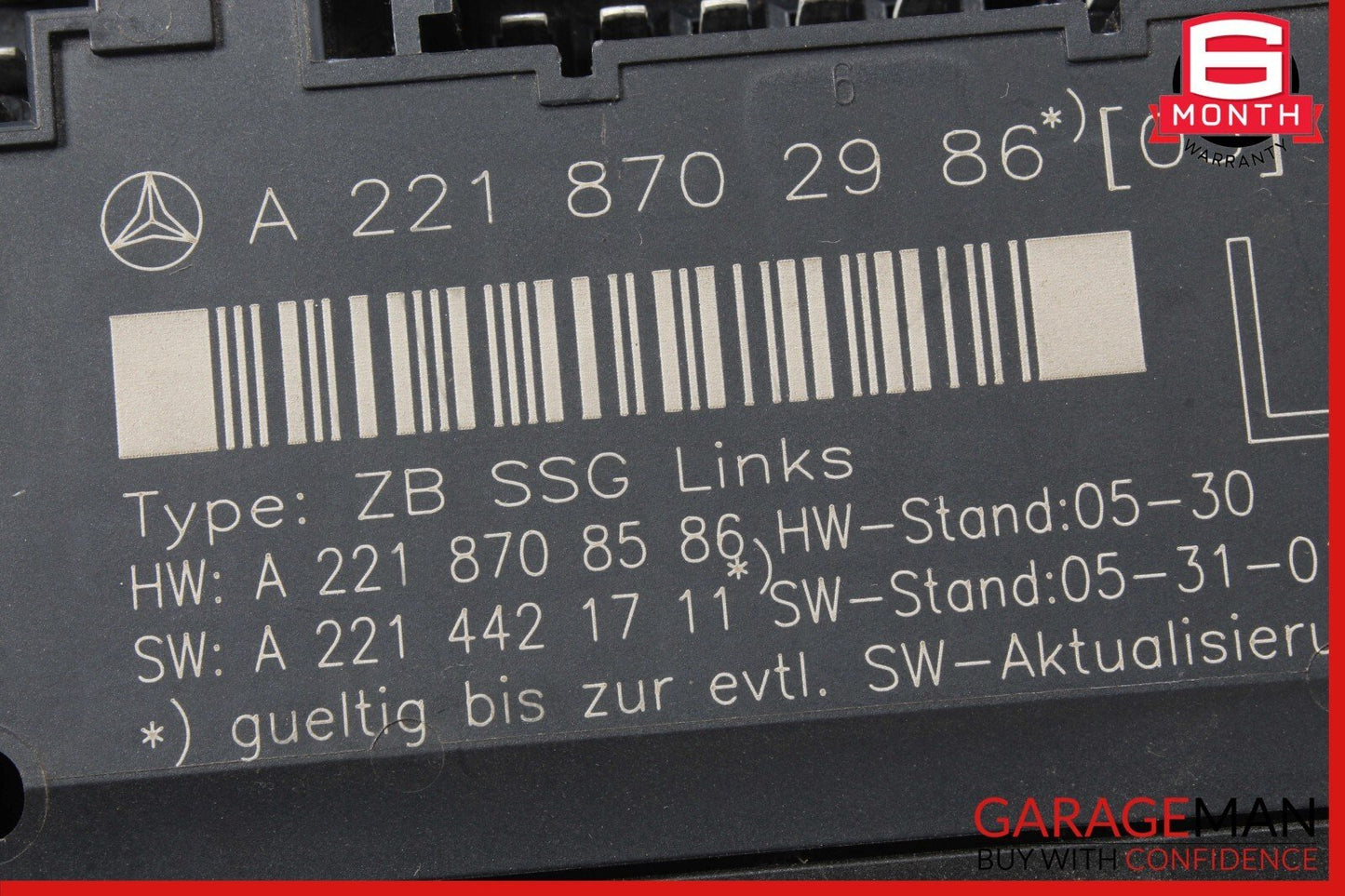 07-13 Mercedes W221 S350 S63 AMG Front Left Driver Side Under Seat Control Unit