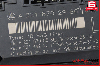 07-13 Mercedes W221 S350 S63 AMG Front Left Driver Side Under Seat Control Unit