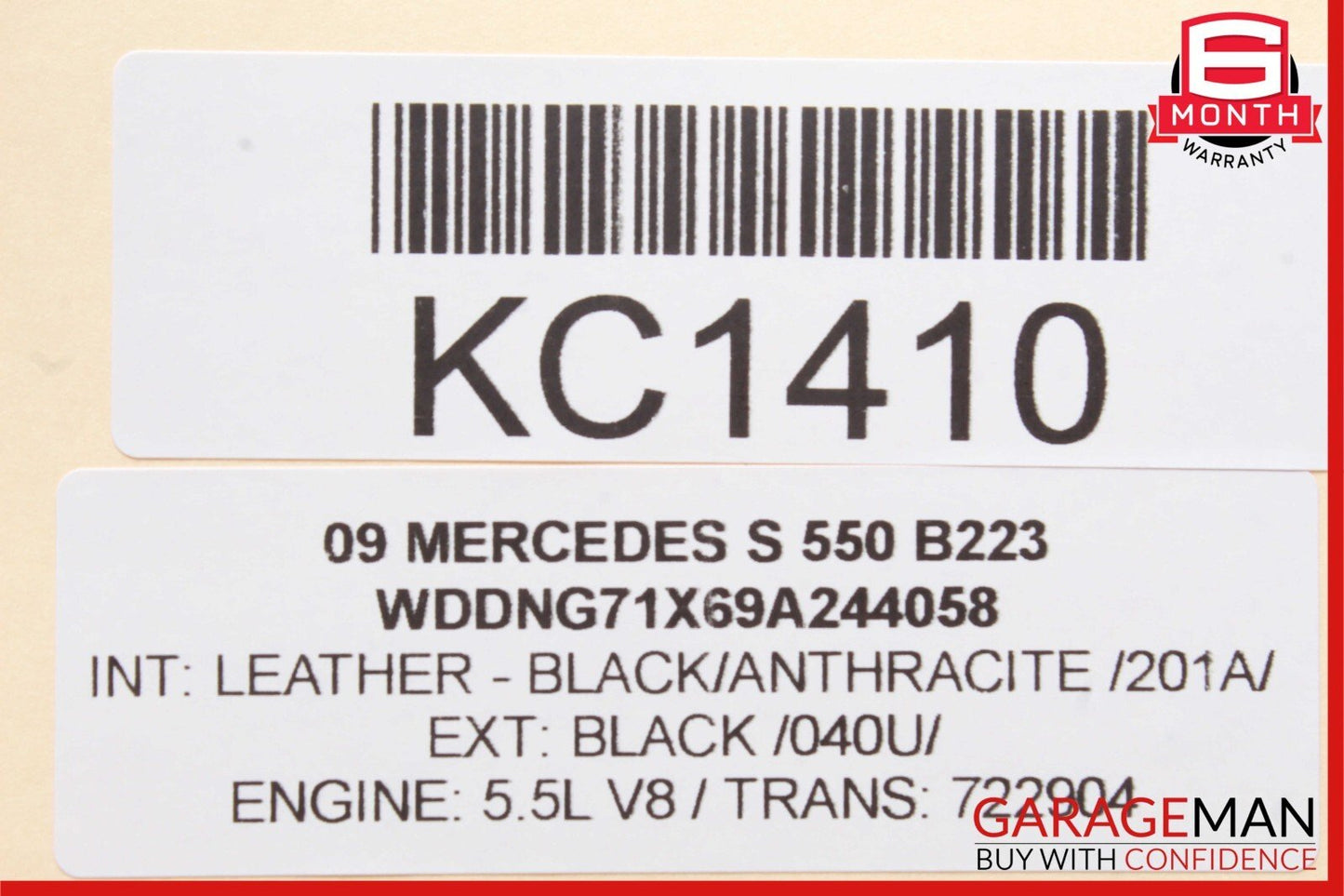 07-14 Mercedes W221 S550 S400 CL550 Headlight Head Light Switch Control Module