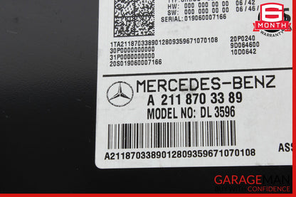 03-09 Mercedes W211 E350 GL450 Sirius Satellite Radio Receiver 2118703389 OEM
