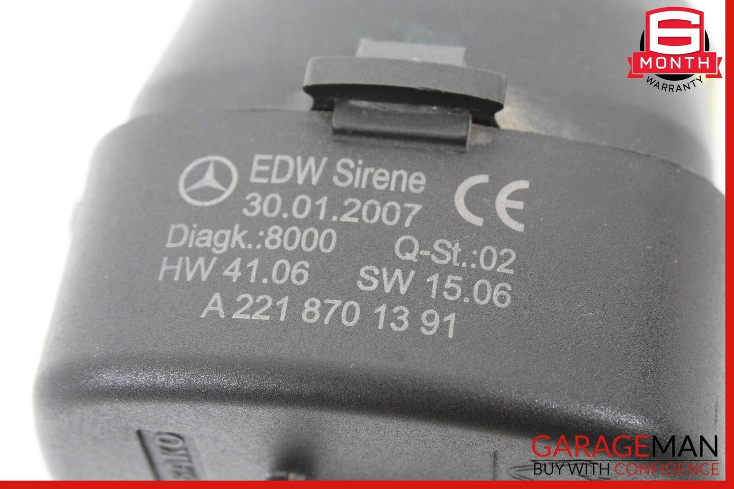 07-13 Mercedes W221 S550 S63 AMG Anti Theft Alarm Horn Siren 2218701391 OEM