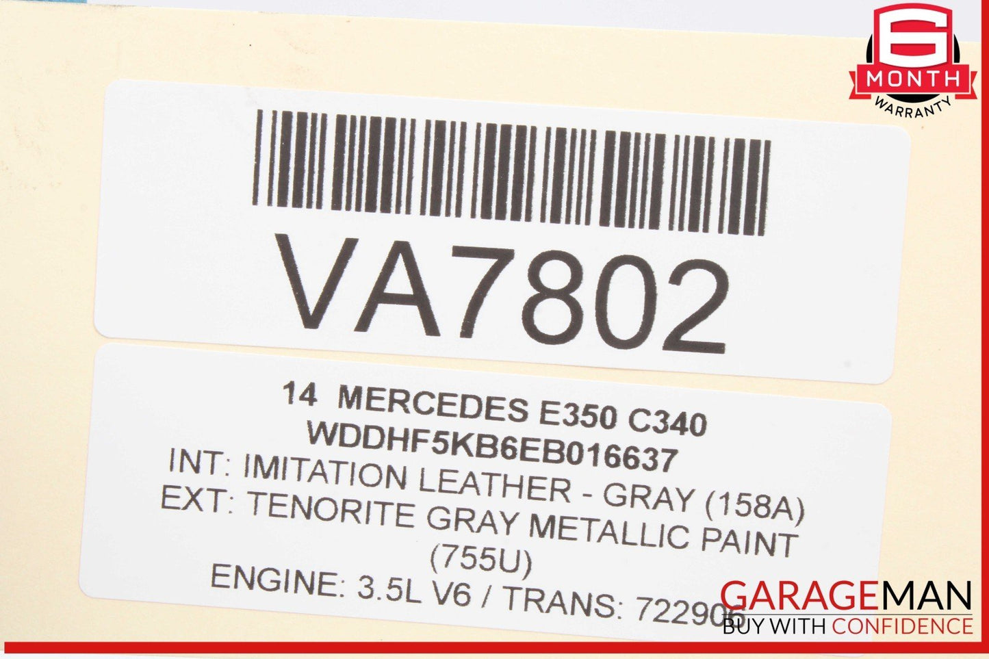 08-16 Mercedes W212 E350 Rear Right Side Door Window Regulator Motor OEM