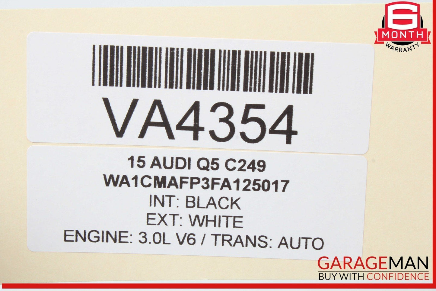 13-17 Audi Q5 Rear Trunk Release Handle w/ Back Up View Camera 5N0827566AA