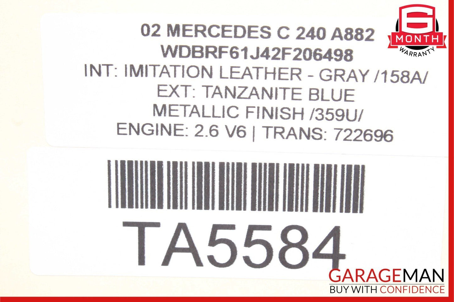 01-07 Mercedes W203 C230 C55 AMG Front Right Passenger Door Lock Latch Actuator