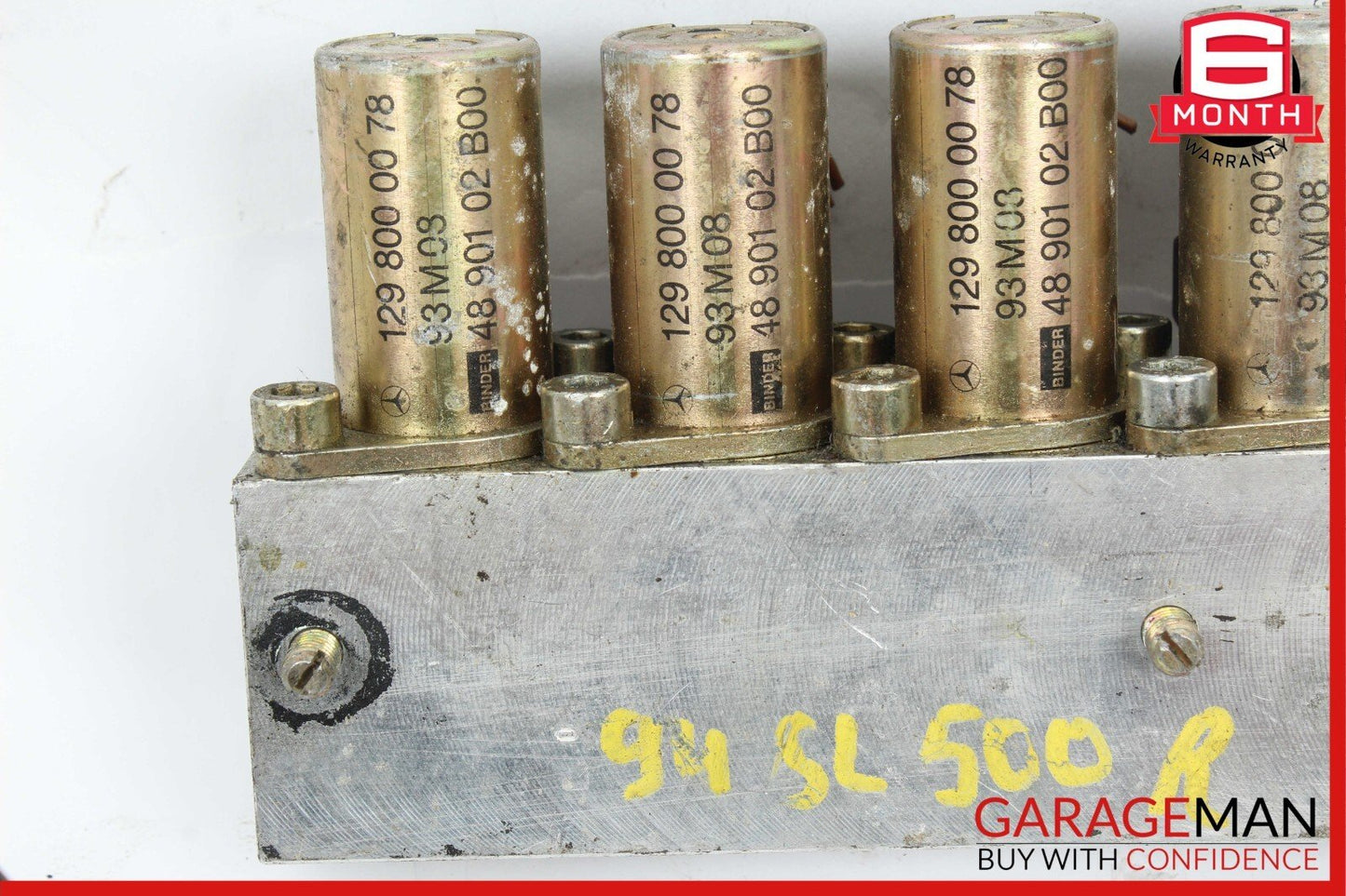 90-02 Mercedes R129 SL500 300SL Left Side Top Hydraulic Solenoid Valve Block OEM