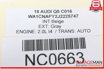 18-20 Audi Q5 Engine Starter Motor Bosch 06L911021A OEM