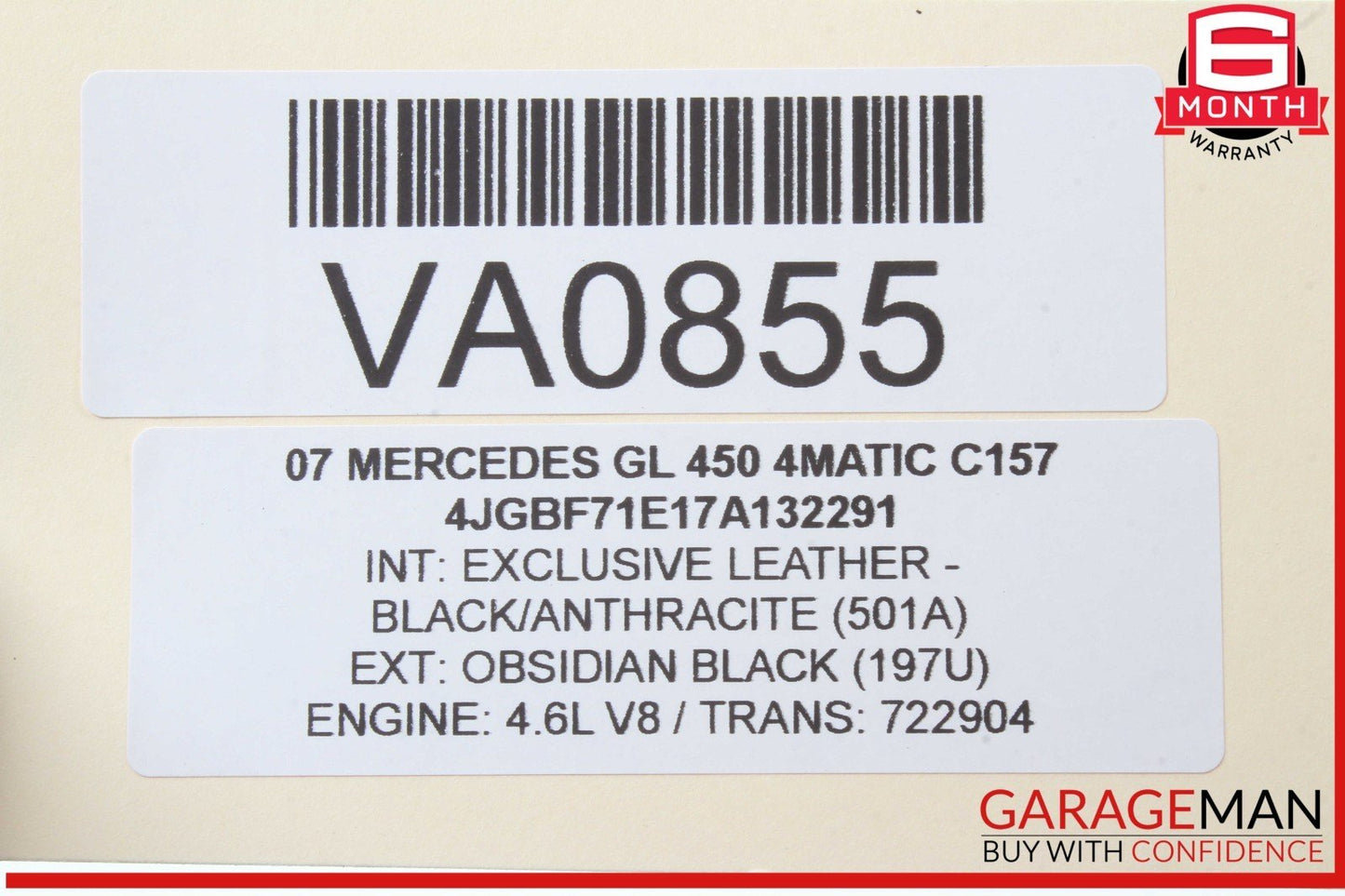 06-12 Mercedes X164 GL450 4MATIC Front Left Side Dash AC Air Vent Grill OEM