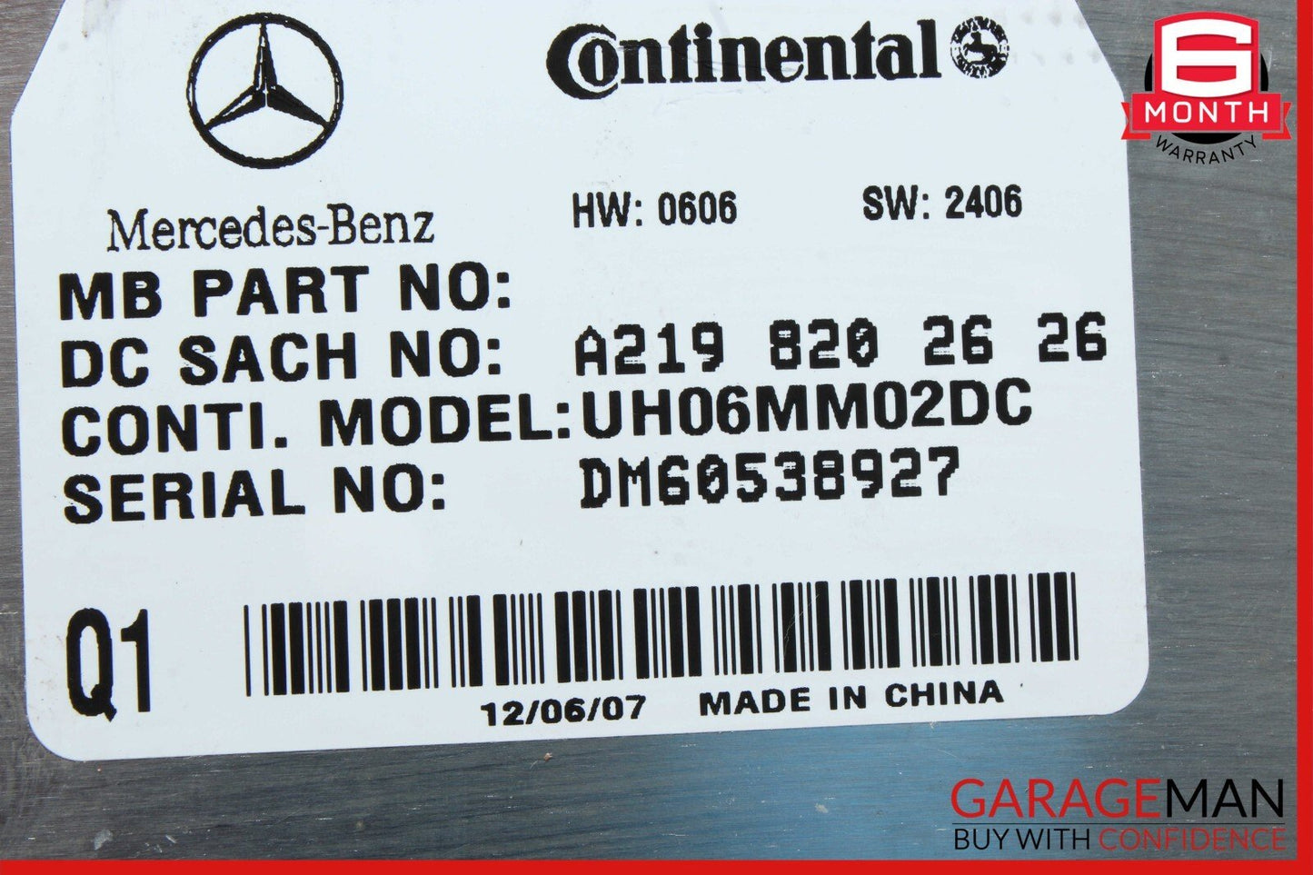 06-12 Mercedes X164 GL450 E350 Communication Control Module