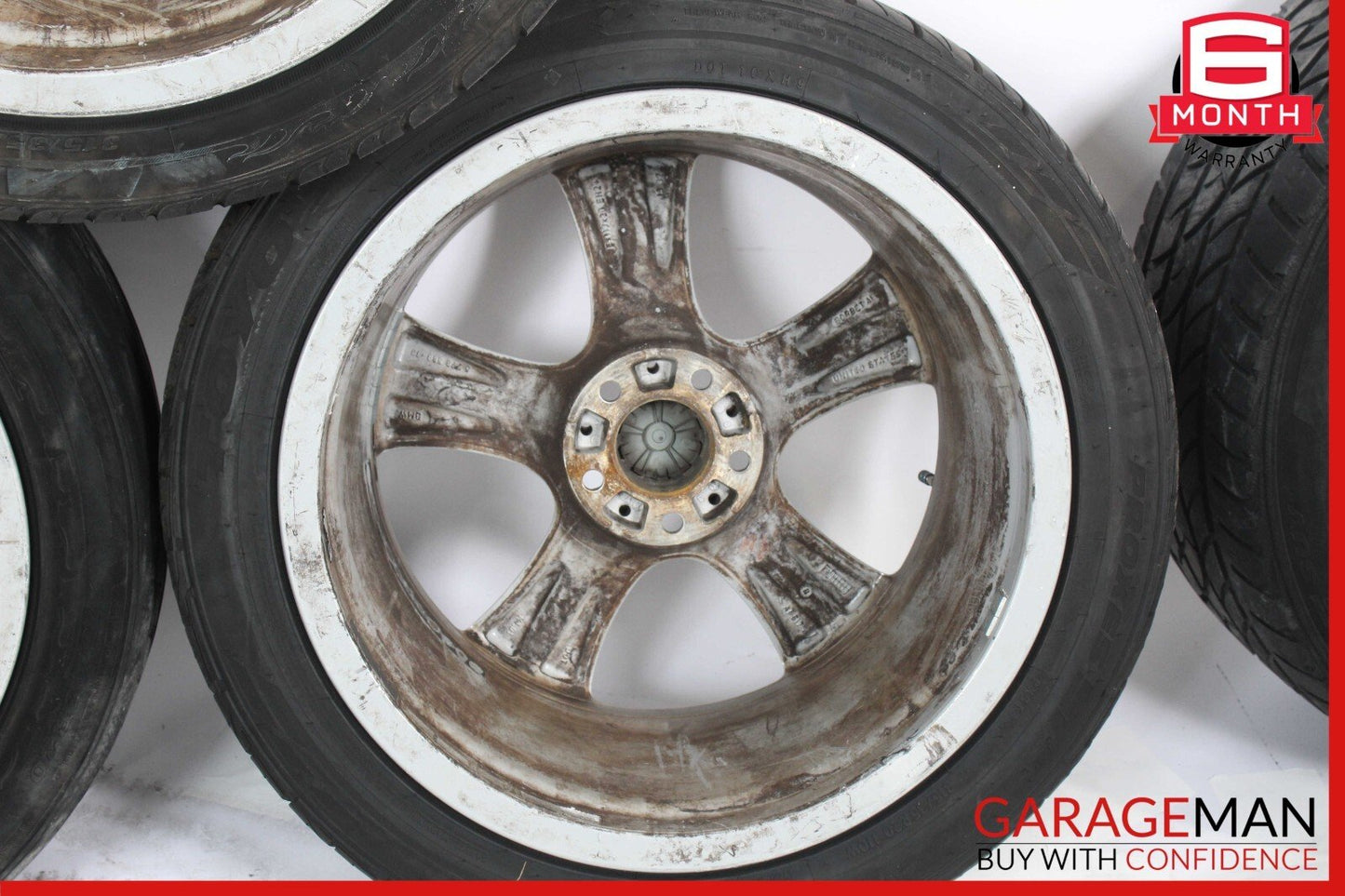 08-14 BMW X5 X6 Staggered 20" R20 10x11 Wheel Tire Rim Set of 4 Pc OEM