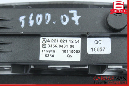 07-13 Mercedes W221 S600 CL550 S500 Instrument Cluster Dash Control Switch OEM