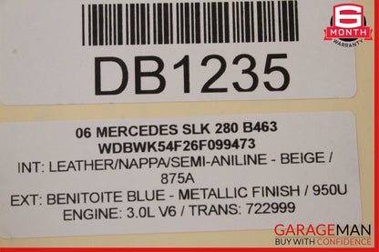 03-11 Mercedes R171 SLK300 C350 Rear Differential Diff Axle Carrier 3.27 OEM