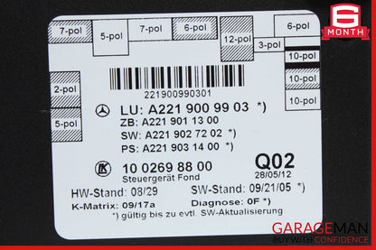 07-13 Mercedes W221 S550 S400 Rear Right or Left Side Door Control Module OEM