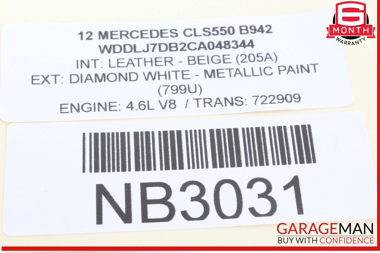 12-18 Mercedes W218 CLS550 CLS63 Right Side Exterior Door Handle OEM