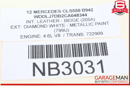 12-18 Mercedes W218 CLS550 CLS63 Right Side Exterior Door Handle OEM