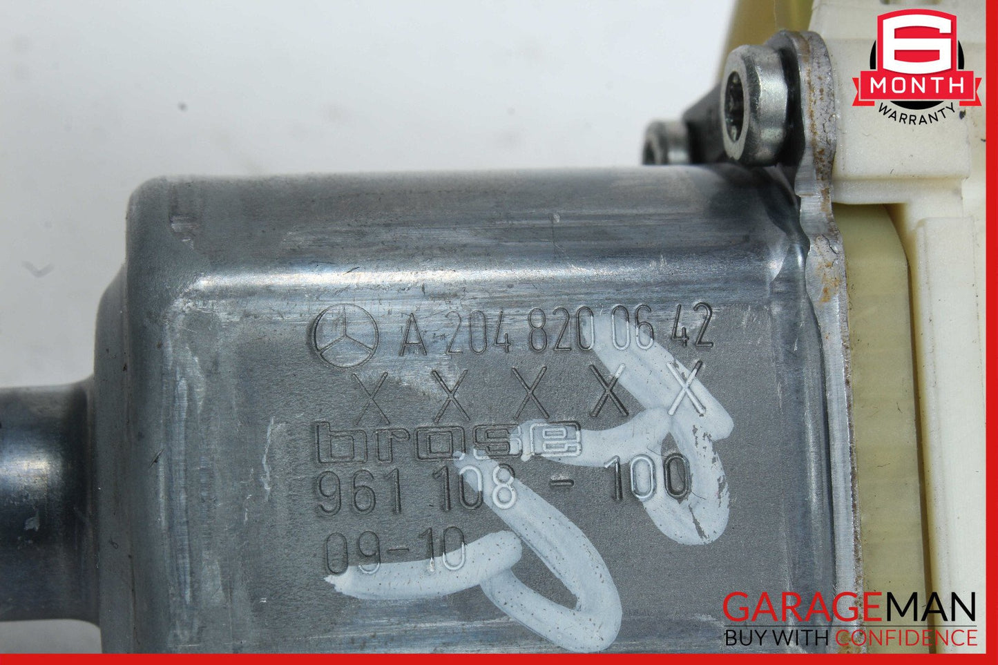 08-16 Mercedes X204 GLK350 Rear Right Door Window Regulator Motor OEM