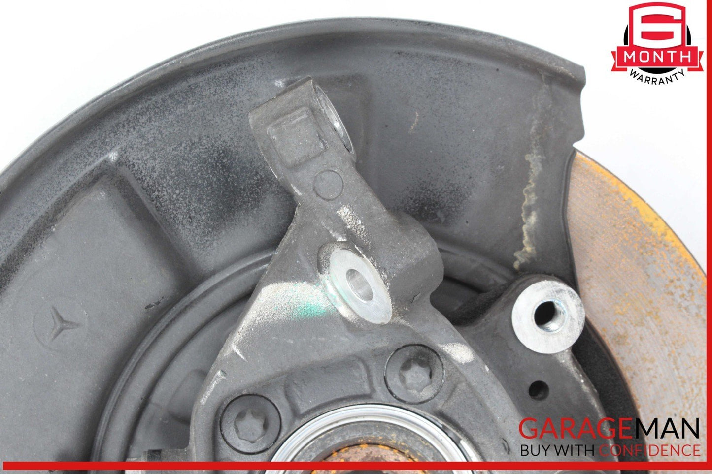 03-12 Mercedes R230 SL550 Rear Left Side Spindle Knuckle Hub w/ Rotor Disc OEM