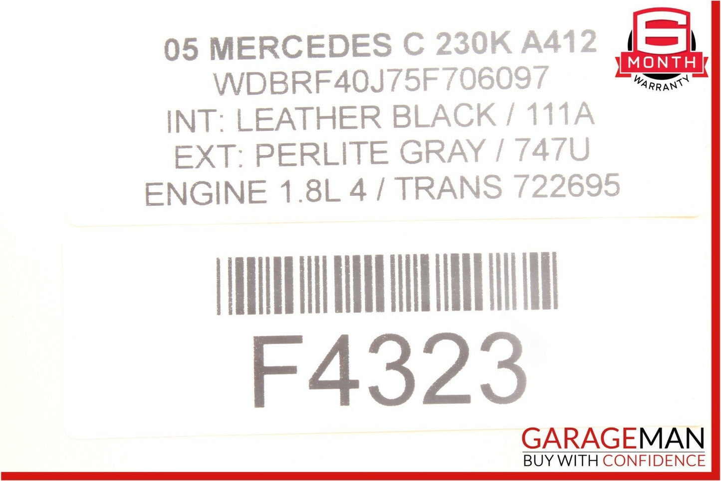 05-07 Mercedes W203 C230 C350 Front Right Side Seat Occupancy Sensor Module SRS