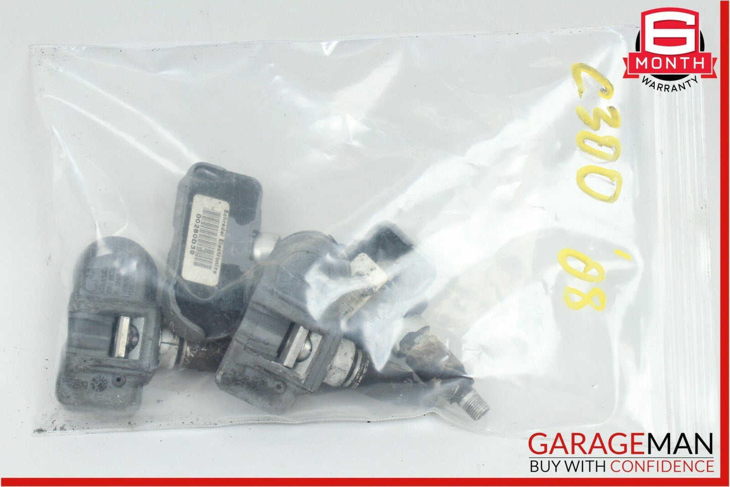 06-11 Mercedes C300 SL600 TPMS Tire Pressure Monitor Sensor Set of 4 Pc 433MHz