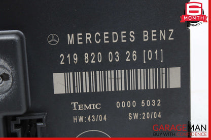 06-11 Mercedes W219 CLS500 CLS55 AMG Rear Right Side Door Control Module OEM