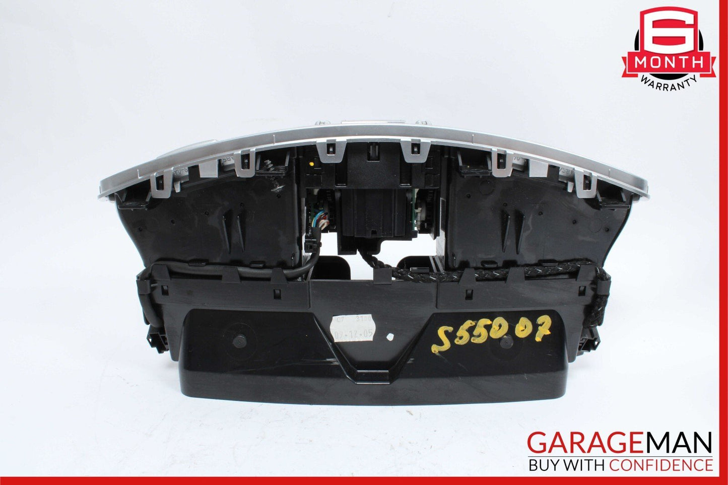 07-13 Mercedes W221 S550 Center Dash Air Vent AC A/C Clock Trim Cover Assembly