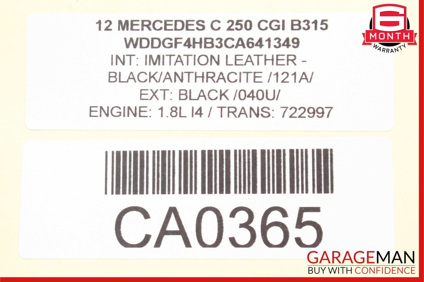 12-15 Mercedes W204 C250 1.8L Valeo Engine Starter Motor Unit