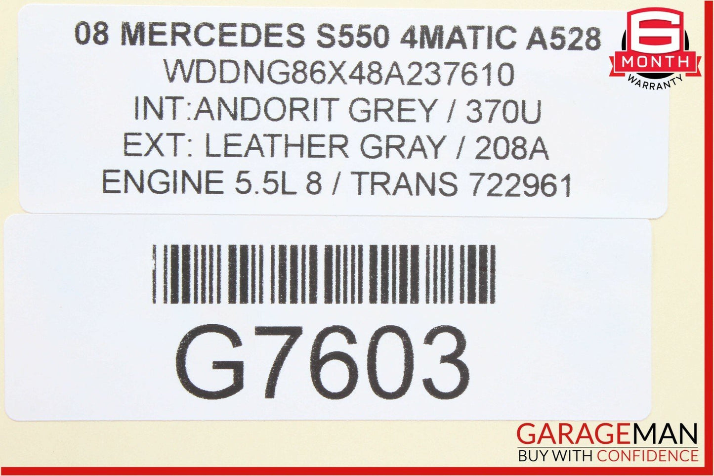 07-13 Mercedes W221 S550 S63 AMG Top Roof GPS Shark Fin Antenna Andorit Grey OEM