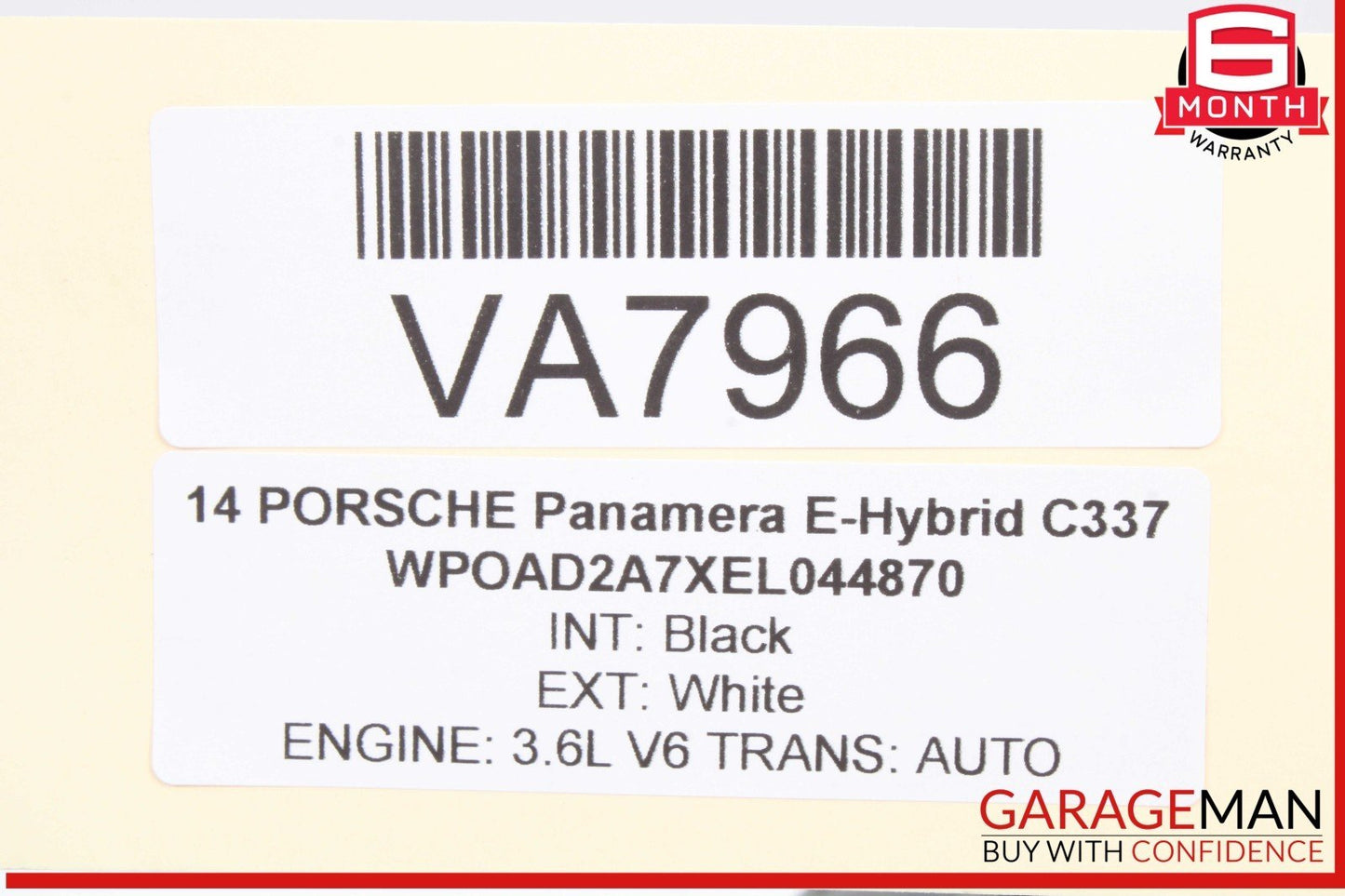 10-16 Porsche Panamera 970 E-Hybrid Engine Radiator Cooling Fan Motor OEM