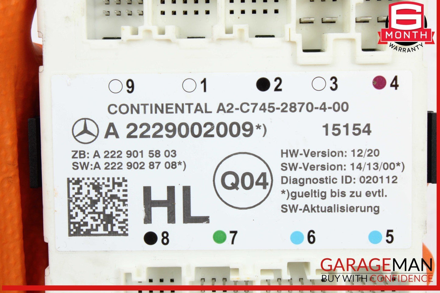 15-23 Mercedes W205 C300 4MATIC Rear Left Side Door Control Module Unit OEM