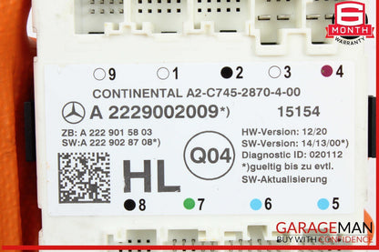 15-23 Mercedes W205 C300 4MATIC Rear Left Side Door Control Module Unit OEM