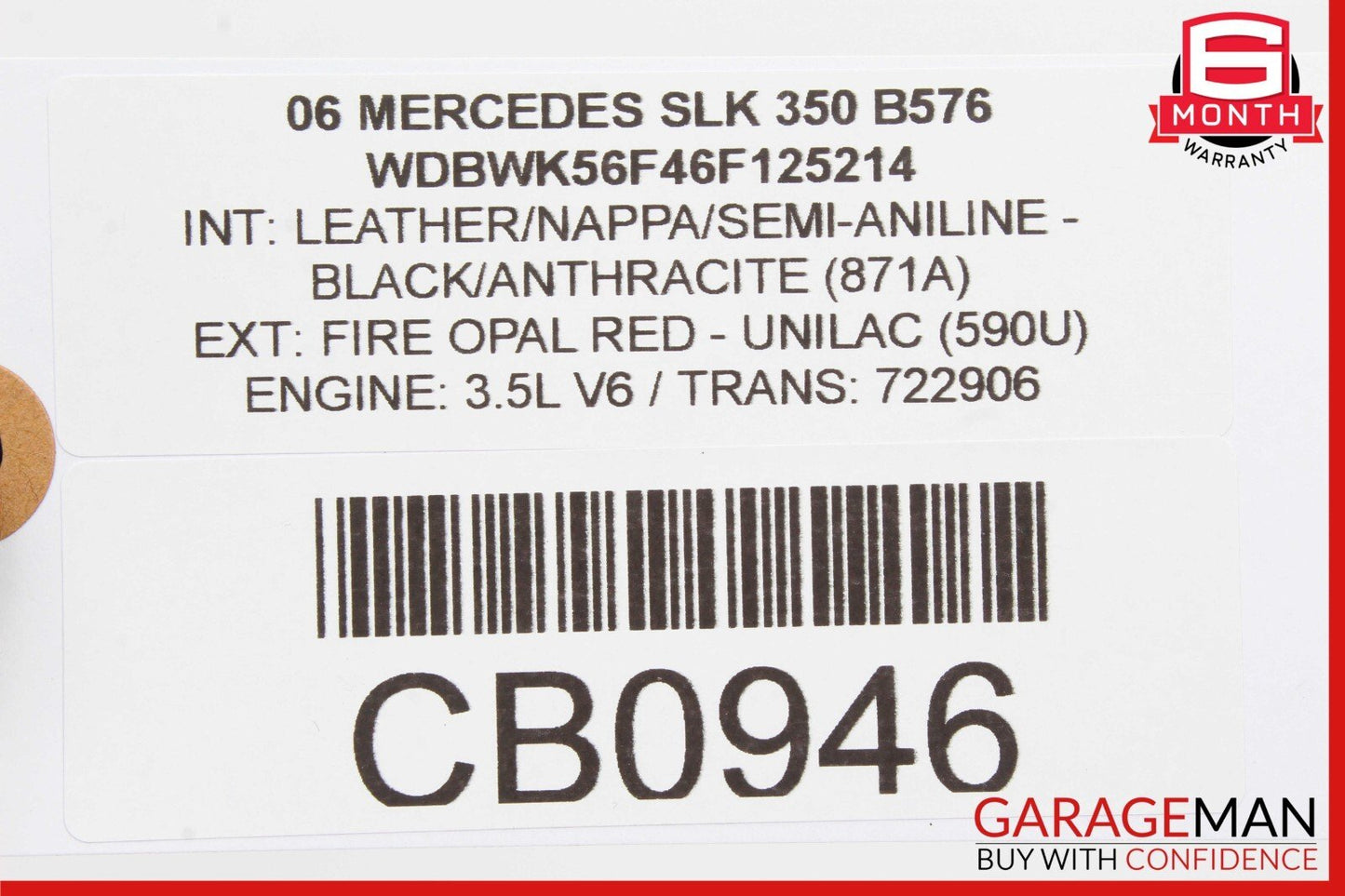 05-11 Mercedes R171 SLK350 SLK300 Front Right Side Exterior Door Handle OEM