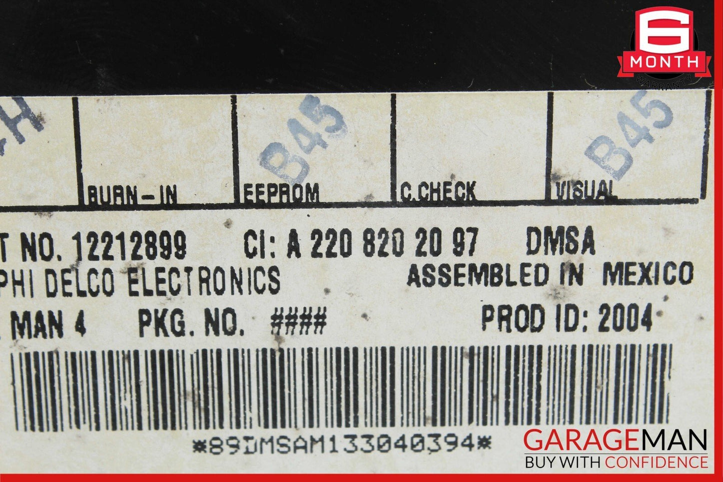 03-09 Mercedes GL450 E550 CLK55 AMG Sirius Satellite Radio Receiver Module