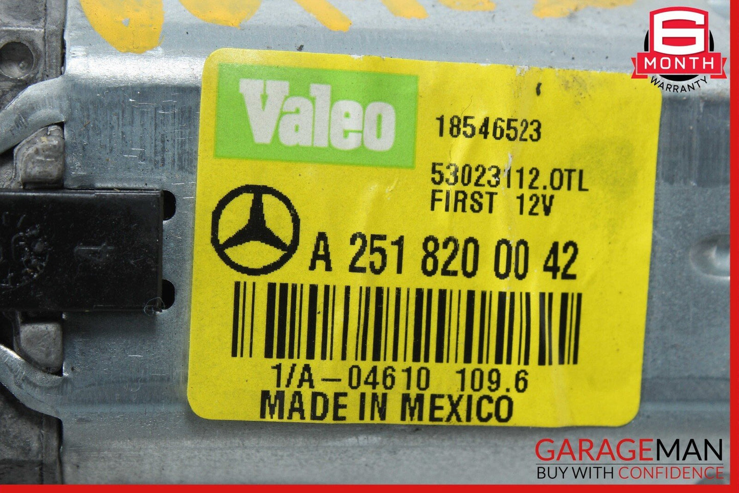 06-12 Mercedes W164 ML500 GL450 R550 Rear Windshield Glass Wiper Motor OEM