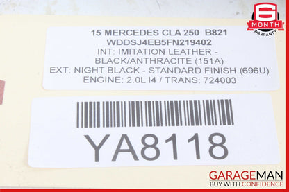14-20 Mercedes W117 CLA250 Rear Left Driver Side Door Lock Latch Actuator OEM
